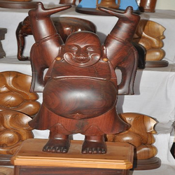 Wooden Laughing Buddha Manufacturer Supplier Wholesale Exporter Importer Buyer Trader Retailer in Aurangabad Maharashtra India